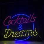 Beer Bar Neon Sign Cocktails And Dreams 1