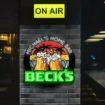 Beer Bar Neon Sign Custom Beck Bier 1