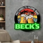 Beer Bar Neon Sign Custom Beck Bier 1