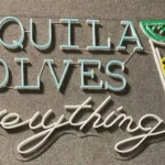 Beer Bar Neon Sign Custom Tequila Solve Everything Led 1