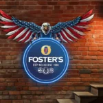 Beer Bar Neon Sign Foster American Eagle 1
