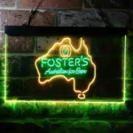 Beer Bar Neon Sign Foster Australian Map 1