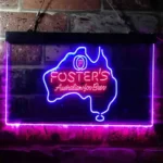 Beer Bar Neon Sign Foster Australian Map 1
