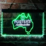 Beer Bar Neon Sign Foster Australian Map 1
