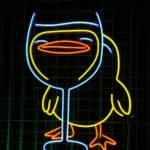 Beer Bar Neon Sign Funny Duck Glass Led 1