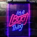 Beer Bar Neon Sign It8217s Bud Thing Man Cave Bar 1