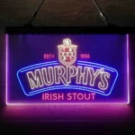 Beer Bar Neon Sign Murphy Irish Stout 3 Color 1