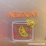 Beer Bar Neon Sign Negroni Cocktail 1