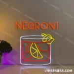 Beer Bar Neon Sign Negroni Cocktail 1