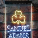 Beer Bar Neon Sign Samuel Adam Shamrock 1