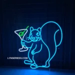 Beer Bar Neon Sign Squirrel Martini Led 1