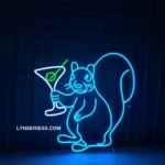 Beer Bar Neon Sign Squirrel Martini Led 1