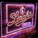Beer Bar Neon Sign Stroh Man Cave 1