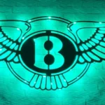 Bentley Metal Sign Logo Car 1