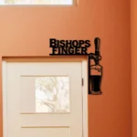 Bishops Finger Metal Sign Tap Handle 1