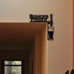Bishops Finger Metal Sign Tap Handle 1