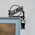 Blue Moon Metal Sign Tap Handle 1