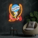 Blue Moon Neon Sign Bespoke Logo Custom American Eagle 1