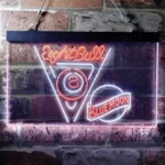 Blue Moon Neon Sign Eight Ball Pool Snooker Room 1
