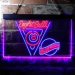 Blue Moon Neon Sign Eight Ball Pool Snooker Room 1