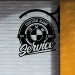 Bmw Metal Sign Bespoke Logo Metal Hanging Sign Car Garage Decor 1