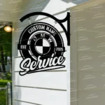 Bmw Metal Sign Bespoke Logo Metal Hanging Sign Car Garage Decor 1