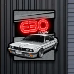 Bmw Neon Sign E30 Poster 1