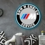 Bmw Neon Sign M Emblem Super Car 1