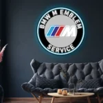 Bmw Neon Sign M Emblem Super Car 1