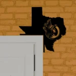 Bohemia Metal Sign Artistic Texas State Map 1