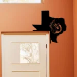 Bohemia Metal Sign Artistic Texas State Map 1