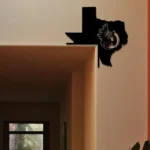 Bohemia Metal Sign Artistic Texas State Map 1