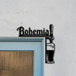 Bohemia Metal Sign Tap Handle 1