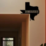 Bombardier Metal Sign Texas State Map 1
