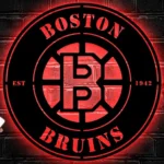 Boston Bruins Metal Sign Logo 1
