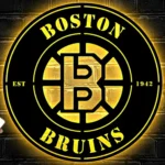 Boston Bruins Metal Sign Logo 1