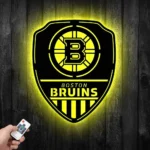 Boston Bruins Metal Sign Shield Shape 1