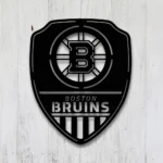 Boston Bruins Metal Sign Shield Shape 1