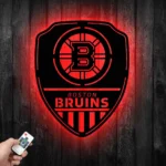 Boston Bruins Metal Sign Shield Shape 1