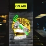 Boston Bruins Neon Sign Mascot Acrylic 1
