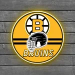 Boston Bruins Neon Sign Nhl Helmet Acrylic 1