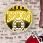 Boston Bruins Neon Sign Retro Acrylic 1