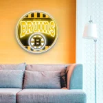Boston Bruins Neon Sign Retro Acrylic 1
