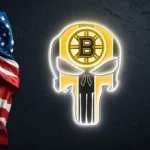 Boston Bruins Neon Sign The Punisher 1