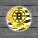 Boston Bruins Neon Sign Us Flag Acrylic 1