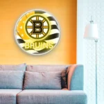 Boston Bruins Neon Sign Us Flag Acrylic 1