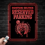 Boston Celtics Metal Sign Reserved Parking Logo 1