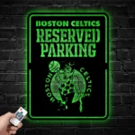 Boston Celtics Metal Sign Reserved Parking Logo 1
