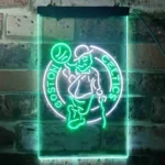Boston Celtics Neon Sign Cowboy Hat Pose 1