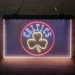 Boston Celtics Neon Sign Detailed 3 Color 1